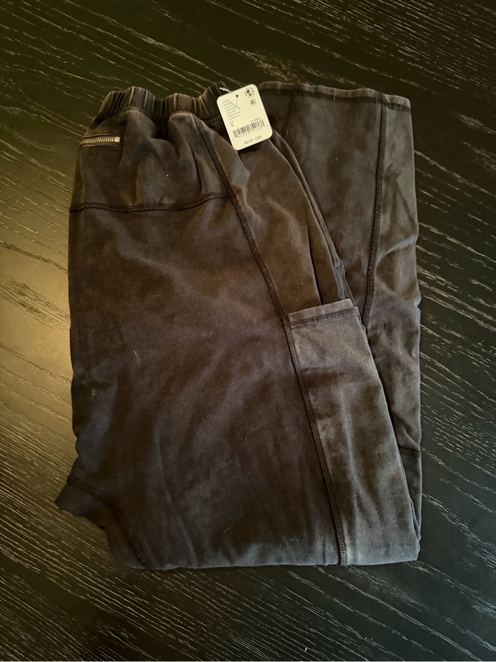 NWT Free People Hot Shot Pant Washed Black S